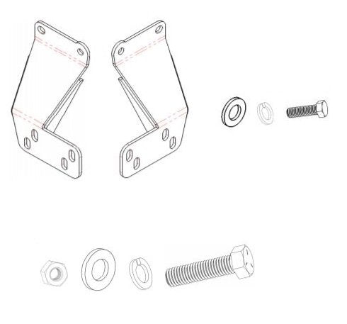 Go Rhino 562970TK Mounting brackets are application-specific for a precise fit on your vehicle