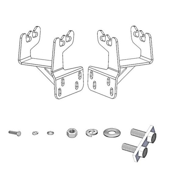 Go Rhino 569860TK Mounting brackets are application-specific for a precise fit on your vehicle