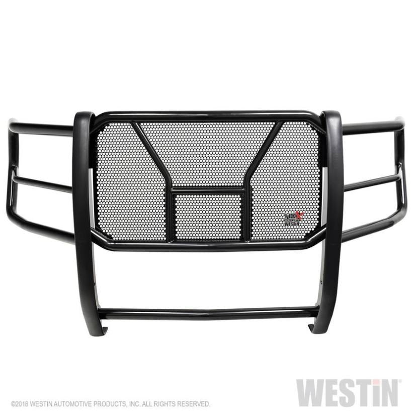 Westin 57-3945 HDX Grille Guard; 2 in. Dia.; w/Front Camera; Black Steel;