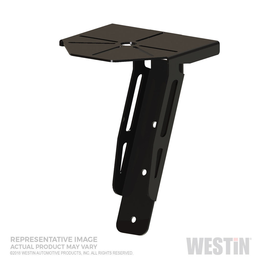 Westin 57-89055 HLR Beacon Light Mount; Vertical Adjustability; Small; Black;