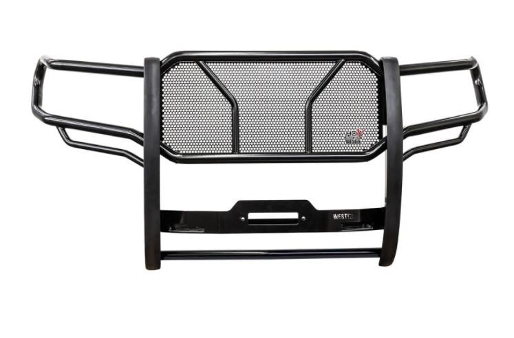 Westin 57-93705A HDX Winch Mount Grille Guard; Black;