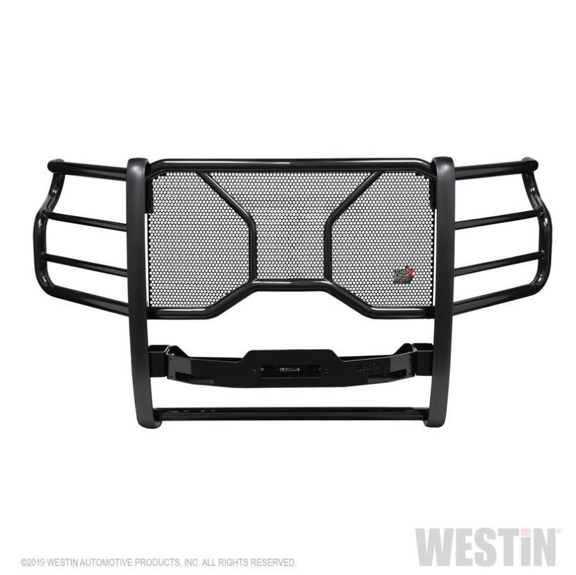 Westin 57-93995 HDX Winch Mount Grille Guard; Steel; Black Finish;