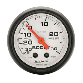 AutoMeter 5703 Traditional incandescent lighting illuminates around the perimeter of the dial