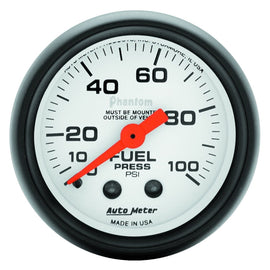 AutoMeter 5712 Traditional incandescent lighting illuminates around the perimeter of the dial