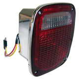 Crown Automotive Jeep Replacement 5758254C Chrome Right Tail Lamp w/ Side Marker Light for 1981-1986 CJ-5, 7, 8
