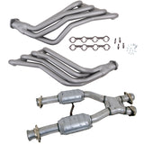 BBK Performance Parts 15942 79-93 MUSTANG 5.0 1-3/4 LONG TUBE HEADERS PLUS MID PIPE (TITANIUM CERAMIC)