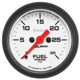 AutoMeter 5760 Traditional incandescent lighting illuminates around the perimeter of the dial