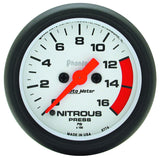 AutoMeter 5774 Traditional incandescent lighting illuminates around the perimeter of the dial