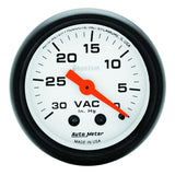 AutoMeter 5784 Traditional incandescent lighting illuminates around the perimeter of the dial