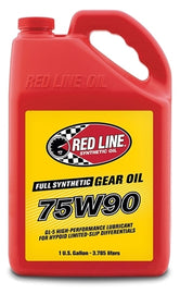 75W90 Gear Oil Synthetic GL-5 Differential Gear Oil 16 Gallon Red Line Oil