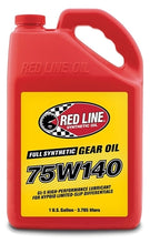 Load image into Gallery viewer, 75W140 Gear Oil Synthetic GL-5 Differential Gear Oil 16 Gallon Red Line Oil