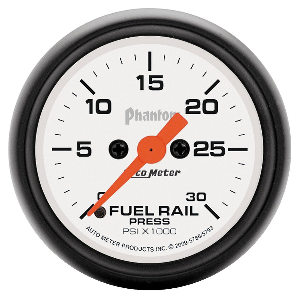 AutoMeter 5793 Traditional incandescent lighting illuminates around the perimeter of the dial