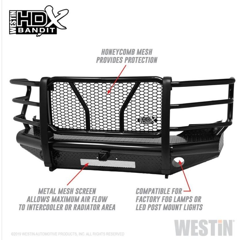 Westin 58-31115 HDX Bandit Front Bumper; Textured Black;