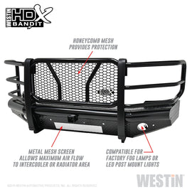 Westin 58-31155 HDX Bandit Front Bumper; Textured Black;