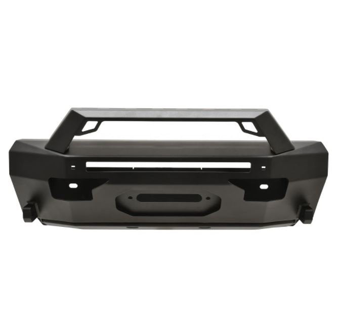 Westin 58-411155ABK Pro-Series Front Bumper; w/Angular Bull Bar; Textured Black;