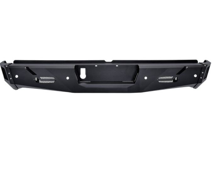 Westin 58-421035 Pro-Series Rear Bumper; Textured Black; Steel;