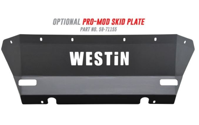 Westin 58-71155 Pro-Mod Skid Plate; Textured Black;