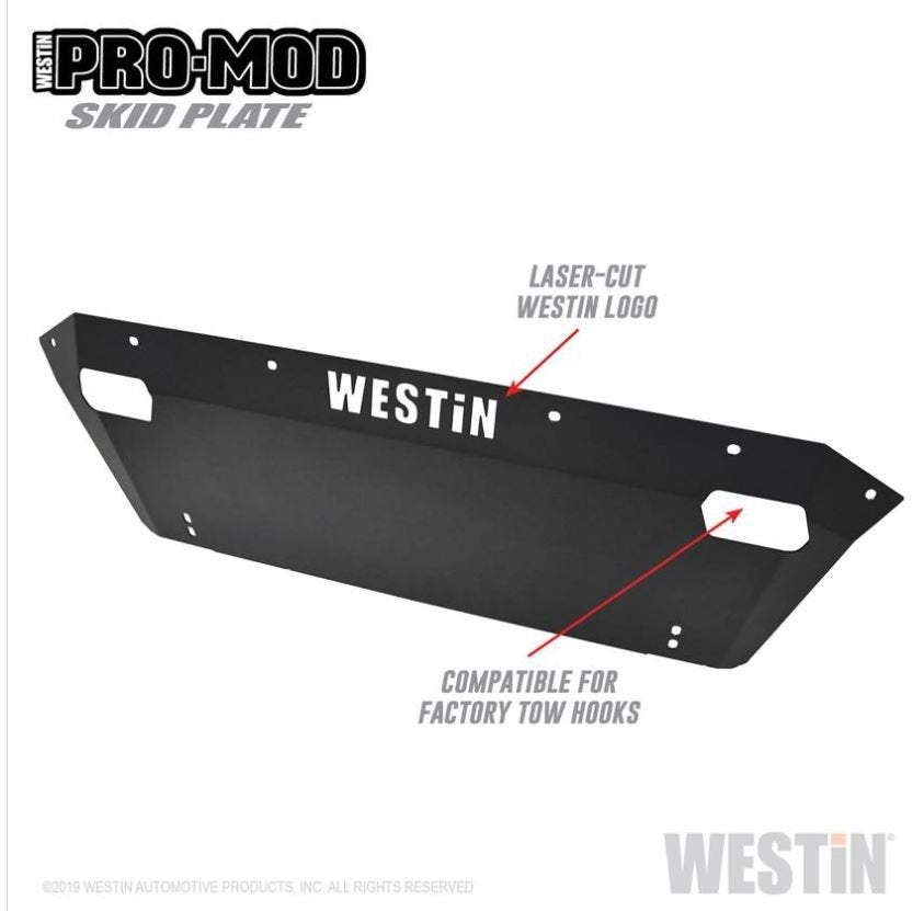 Westin 58-71185 Pro-Mod Skid Plate; Textured Black;
