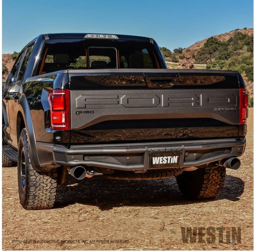 Westin 58-82025 Outlaw Rear Bumper; Textured Black;