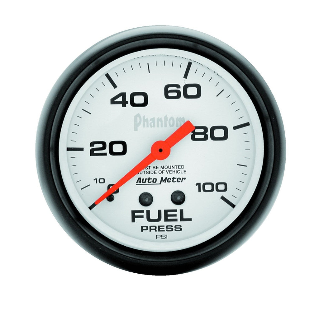 AutoMeter 5812 Traditional incandescent lighting illuminates around the perimeter of the dial