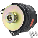 Powermaster Performance 58203 Alternator; CS144; Offset 2 in. Spools; 200 Amp; 125 Idle; Black;