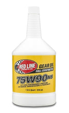Load image into Gallery viewer, 75W90NS Gear Oil Synthetic GL-5 Gear Oil For Manual Transmissions 1 Quart Red Line Oil