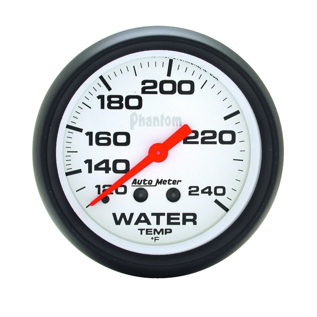 AutoMeter 5832 Traditional incandescent lighting illuminates around the perimeter of the dial