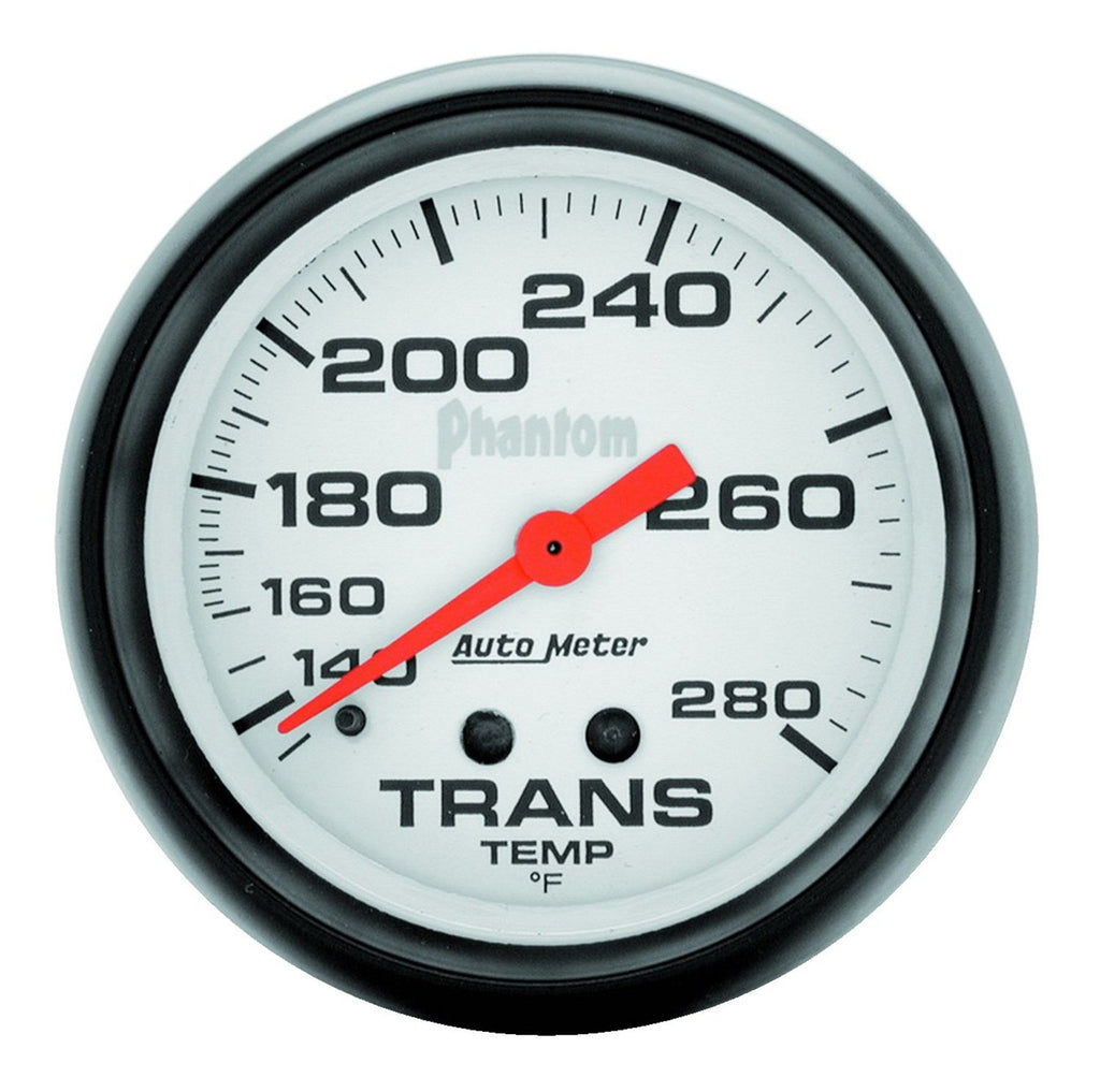 AutoMeter 5851 Traditional incandescent lighting illuminates around the perimeter of the dial