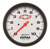 AutoMeter 5898-00406 Traditional incandescent lighting illuminates around the perimeter of the dial