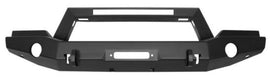 Westin 59-80055 WJ2 Full Width Front Bumper w/LED Light Bar Mount; Steel; Textured Black;