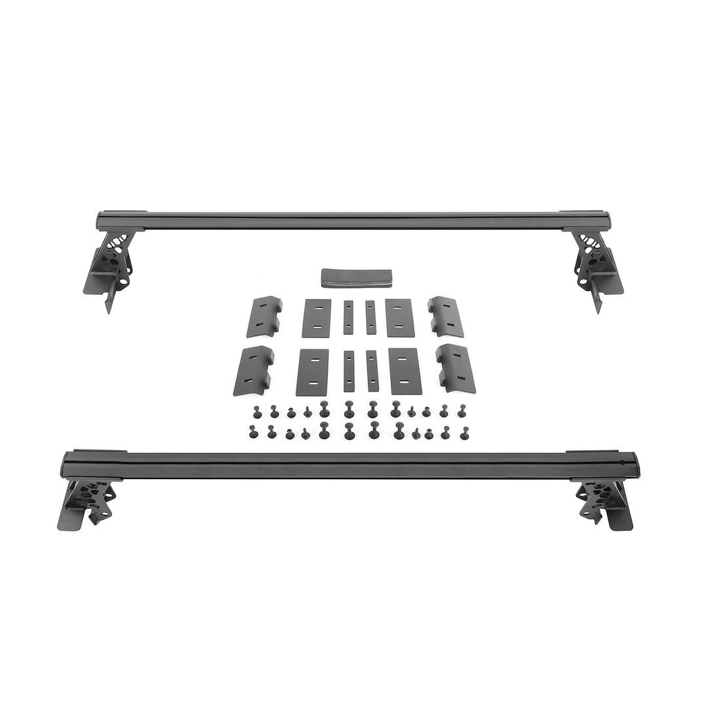 Go Rhino 5935000T XRS Cross Bars - Truck Bed Rail Kit for Mid-Sized Trucks without Tonneau Covers