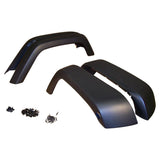 Crown Automotive Jeep Replacement 5KFK Black Textured Flare Kit for JK Wranglers, 4 Flares, Retainers and Rivets