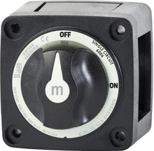 Load image into Gallery viewer, BLUE SEA 6006200-BSS SWITCH BATTERY M ON/OFF W/KNOB BLK