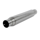 MBRP Exhaust R1017 Resonator. 3in. Inlet. Outlet. 22in. body. 26in. overall. T304 Stainless Steel.