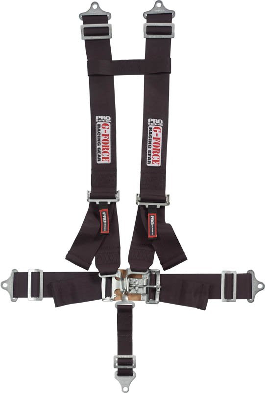 G-FORCE Racing Gear 6030BK PRO 5PT PD-LAP H-SHLD L&L BLACK