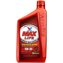 Load image into Gallery viewer, VALVOLINE 609506 ML 5W20 6/1 QT CS