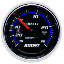 Load image into Gallery viewer, AutoMeter 6103 GAUGE, VAC/BOOST, 2 1/16" , 30INHG-30PSI, MECHANICAL, COBALT