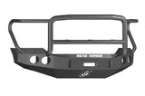 Road Armor 61105B Stealth Winch Front Bumper; Lonestar Guard; Satin Black; Round Fog Light Holes;