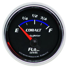 Load image into Gallery viewer, AutoMeter 6113 GAUGE, FUEL LEVEL, 2 1/16" , 0OE TO 90OF, ELEC, COBALT