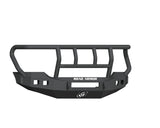 Road Armor 6114R2B-NW Stealth Non-Winch Front Bumper; Titan II; Satin Black; Square Fog Light Holes;