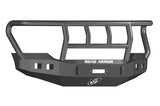 Road Armor 611R2B Stealth Winch Front Bumper; Titan II Guard; Satin Black; Square Fog Light Holes;