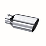 MBRP Exhaust T5129 Tip. 8in. O.D.. Rolled End. 5in. inlet 18in. in length. T304 Stainless Steel.