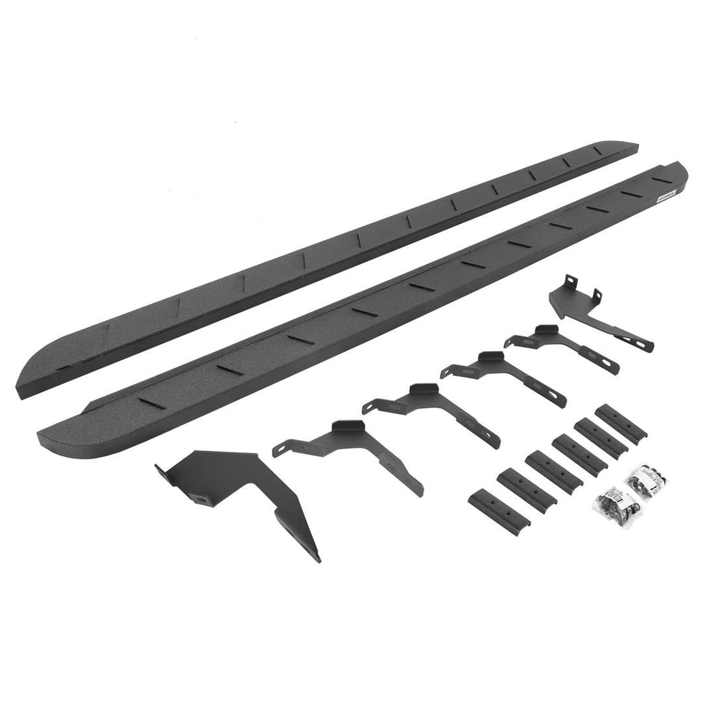Go Rhino 63036880ST RB10 Slim Line Running Boards with Mounting Brackets Kit