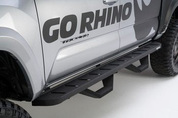 Go Rhino 6340478720PC RB10 Running Boards with Mounting Brackets, 2 Pairs Drop Steps Kit
