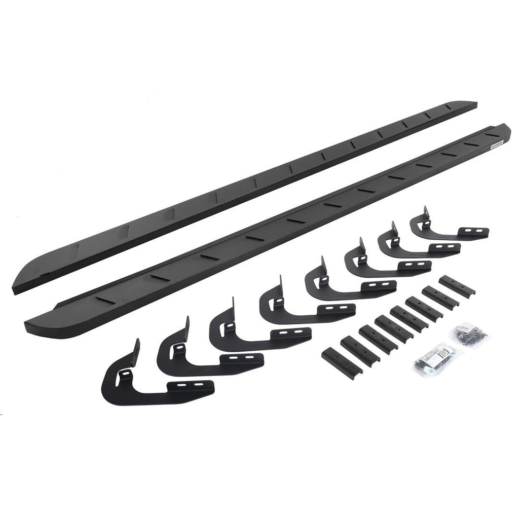 Go Rhino 63404787SPC RB10 Slim Line Running Boards with Mounting Brackets Kit