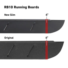 Go Rhino 63404880SPC RB10 Slim Line Running Boards with Mounting Brackets Kit
