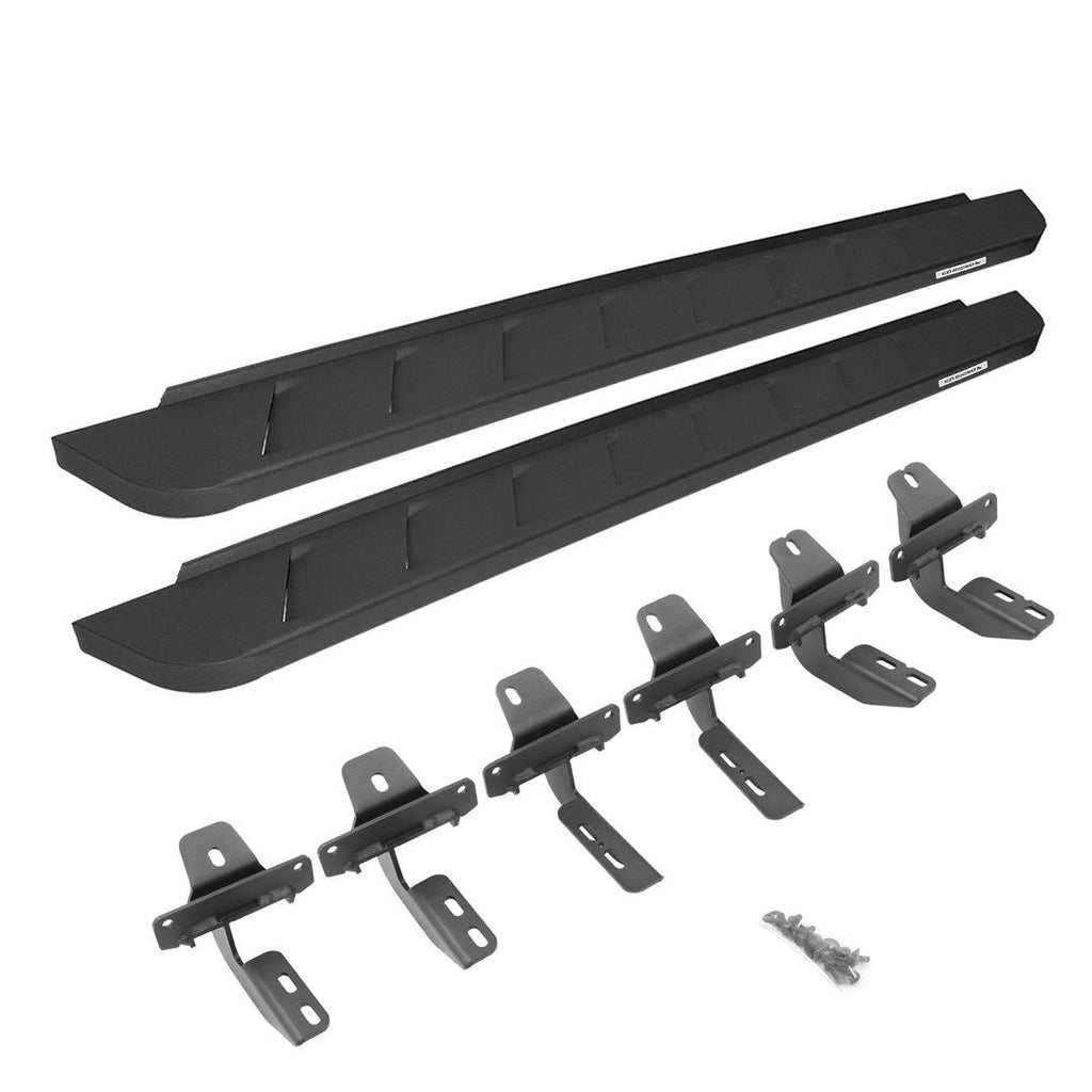 Go Rhino 63412973PC RB10 Running Boards with Mounting Brackets Kit