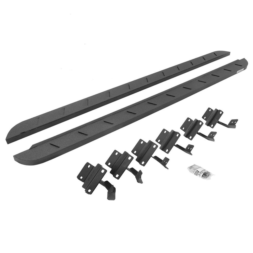 Go Rhino 63415587ST RB10 Slim Line Running Boards with Mounting Brackets Kit