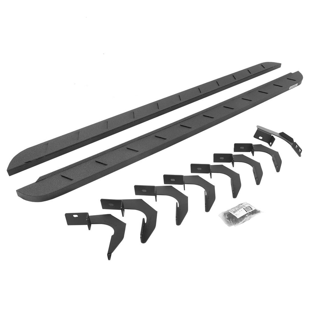 Go Rhino 63423580ST RB10 Slim Line Running Boards with Mounting Brackets Kit