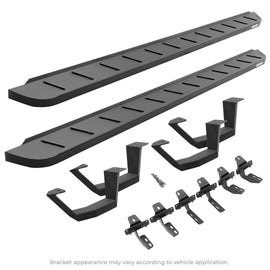 Go Rhino 6343068020PC RB10 Running Boards with Mounting Brackets, 2 Pairs Drop Steps Kit
